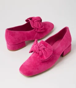 Varva Fuchsia Suede Heels