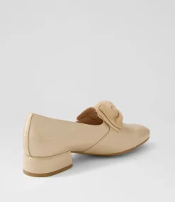 Varva Latte Patent Suede Heels
