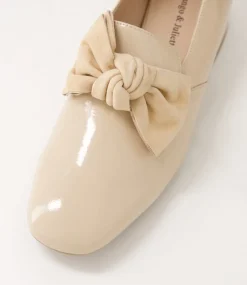 Varva Latte Patent Suede Heels