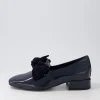 Varva Navy Patent Suede Heels