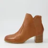 Vascal Tan Leather Ankle Boots