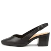 Veera Xw Black Leather Heels