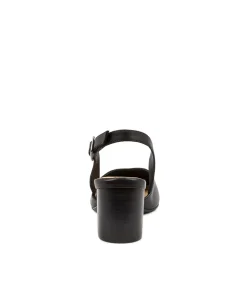 Veera Xw Black Leather Heels