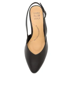 Veera Xw Black Leather Heels