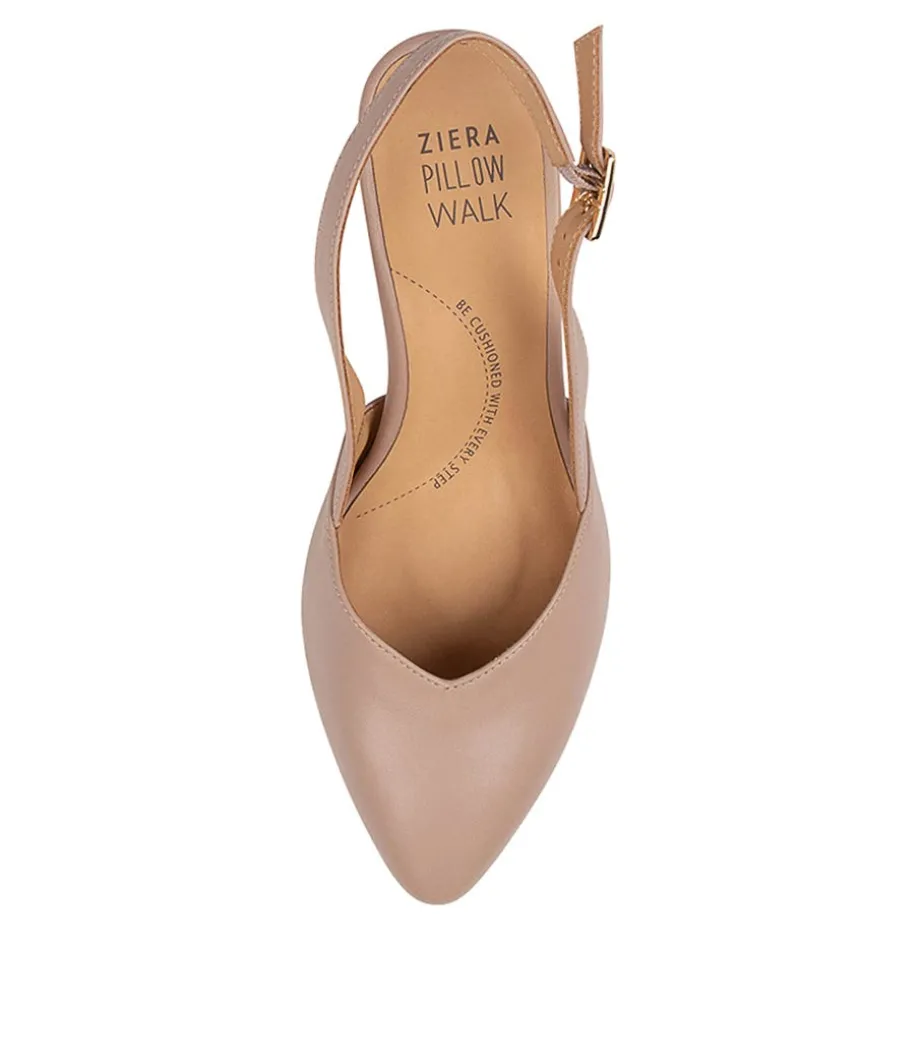Veera Xw Blush Leather Heels