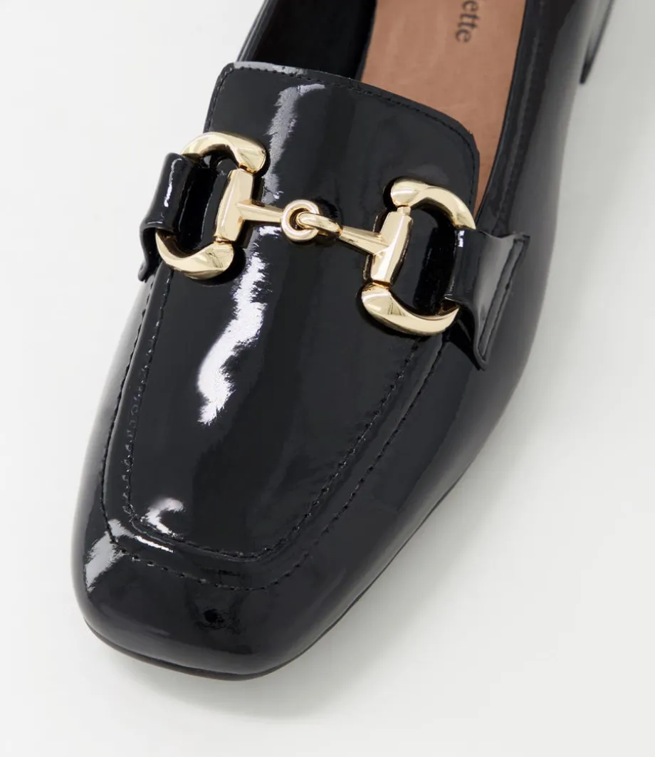 Velam Black Patent Leather Heels