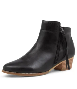 Vendas Xf Black Leather Ankle Boots Nh