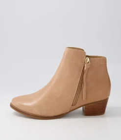 Vendas Xf Cappuccino Leather Ankle Boots