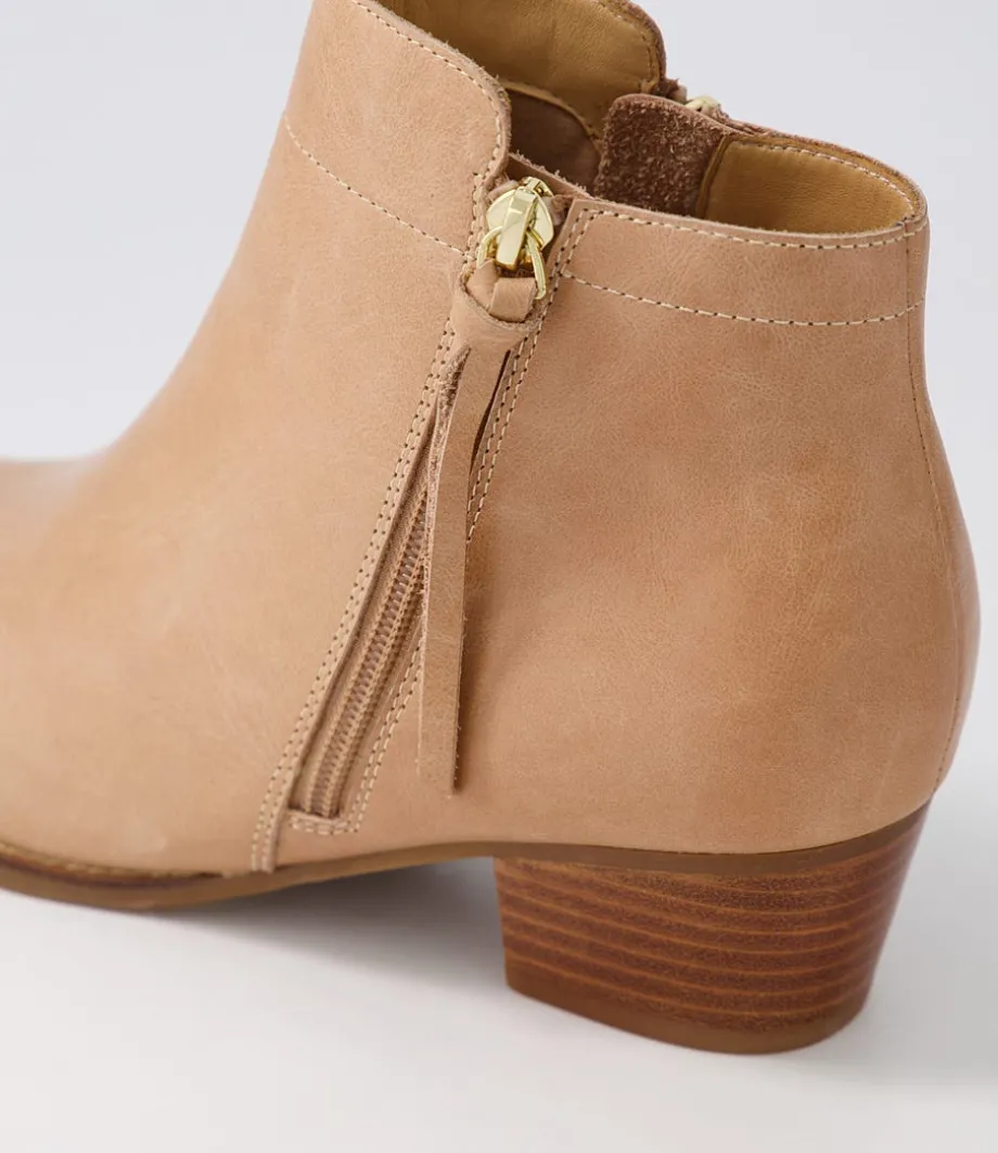 Vendas Xf Cappuccino Leather Ankle Boots