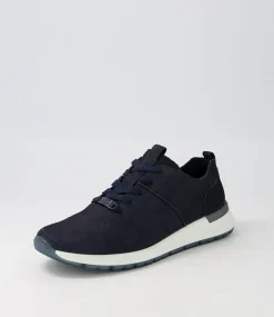 Venice 02 Navy Leather Sneakers