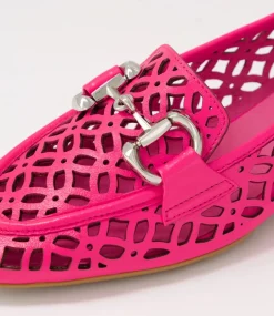 Vilis Hot Pink Leather Heels