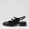 Viraz Black Patent Leather Heels