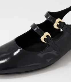 Viraz Black Patent Leather Heels