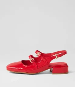 Viraz Red Patent Leather Heels