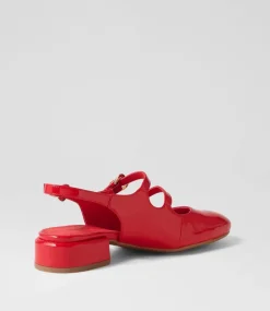 Viraz Red Patent Leather Heels