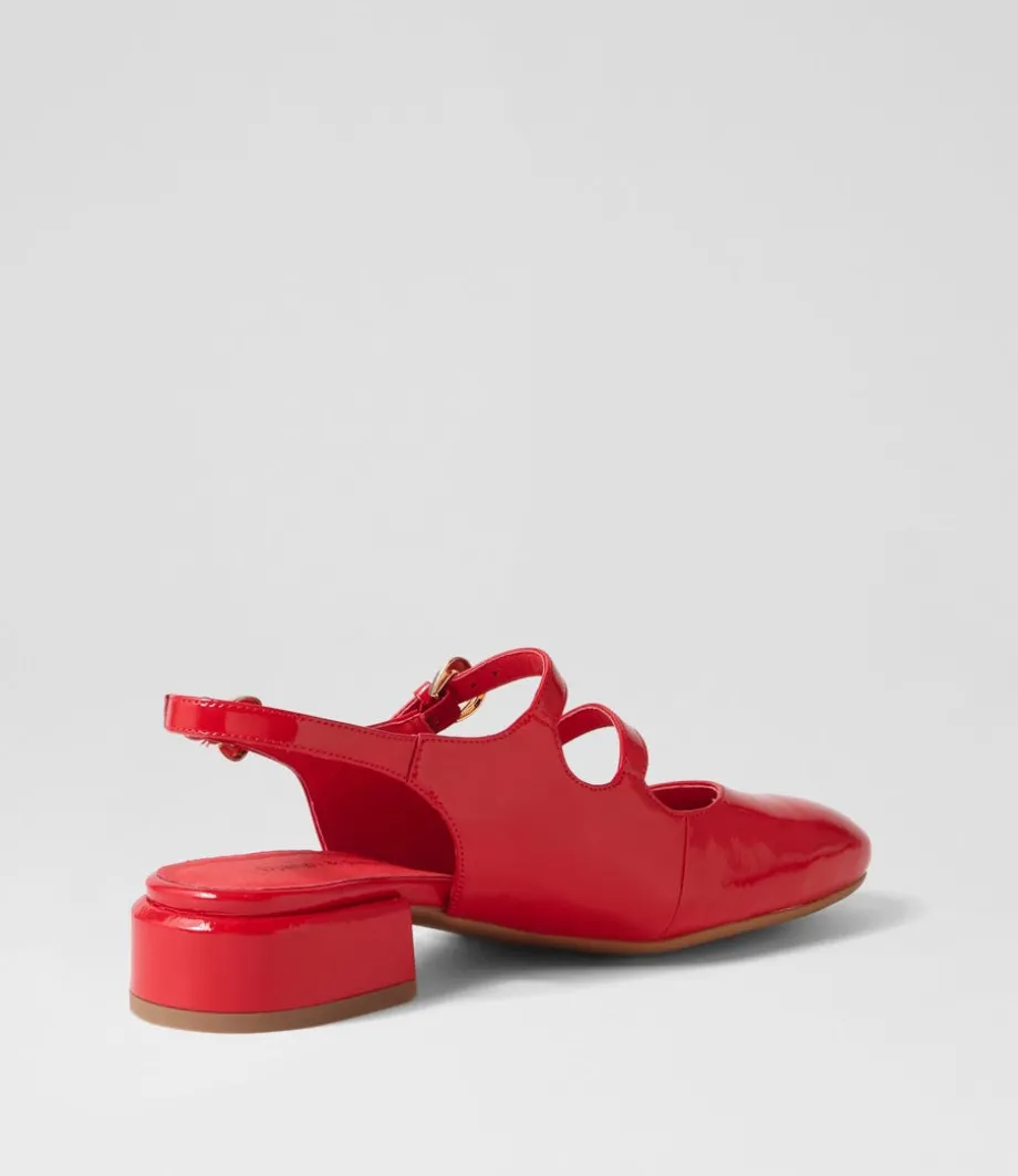 Viraz Red Patent Leather Heels