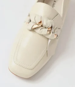 Viserys Almond Leather Heels