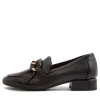 Viserys Black Leather Heels