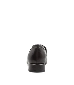 Viserys Black Leather Heels