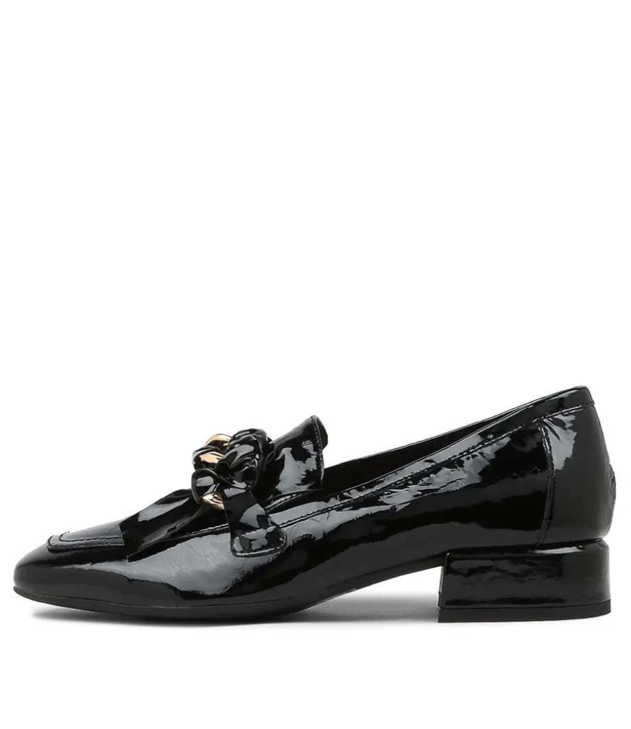 Viserys Black Shrunken Patent Heels