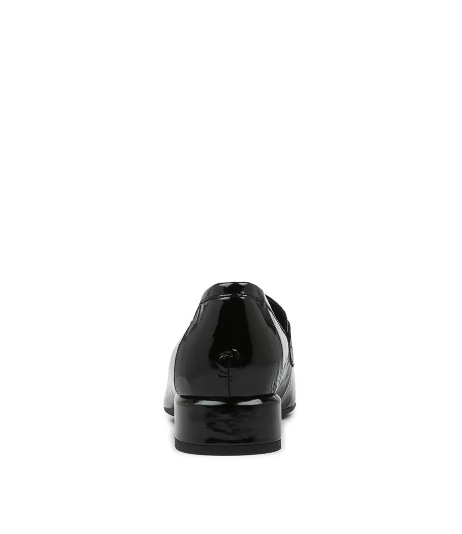 Viserys Black Shrunken Patent Heels