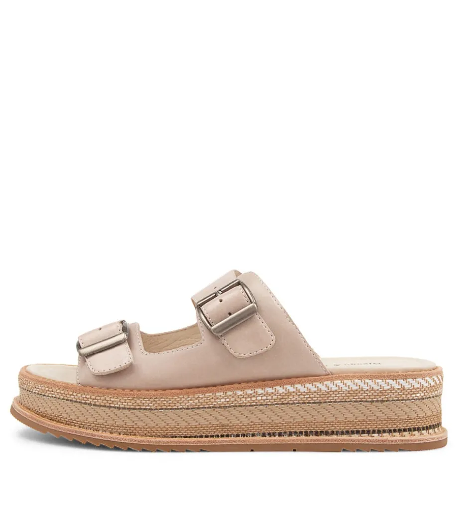Vishu Oyster Leather Sandals