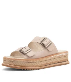 Vishu Oyster Leather Sandals