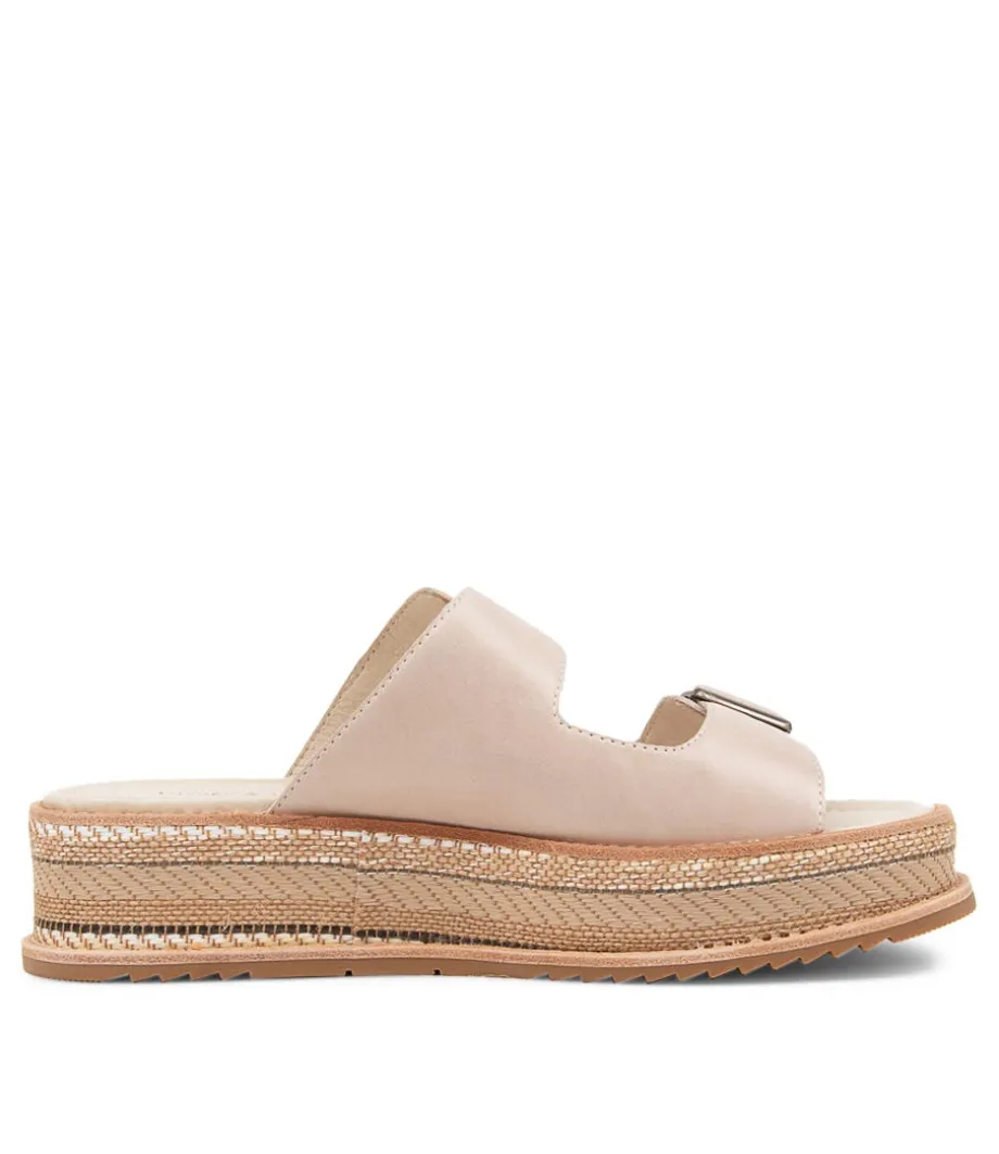 Vishu Oyster Leather Sandals