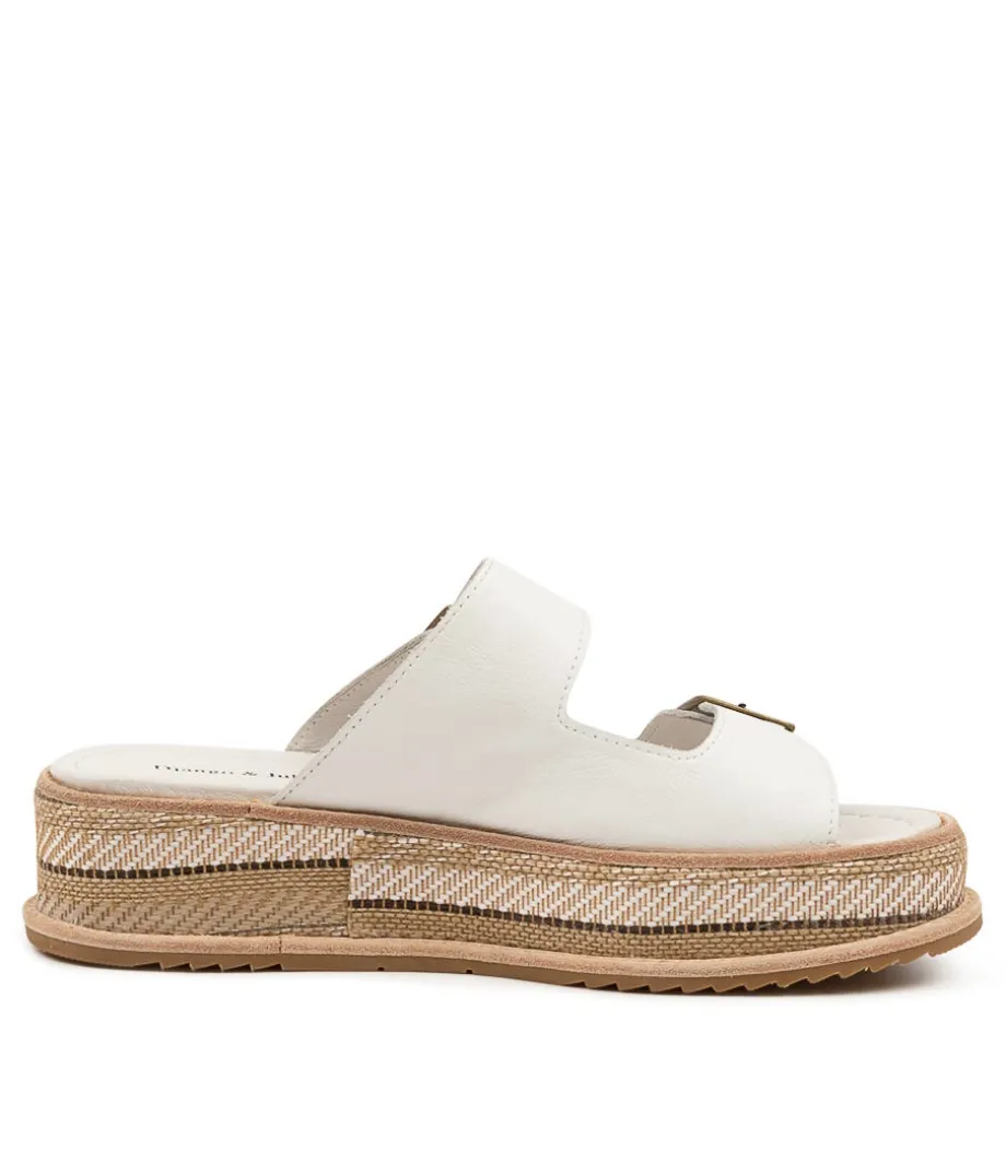 Vishu White Leather