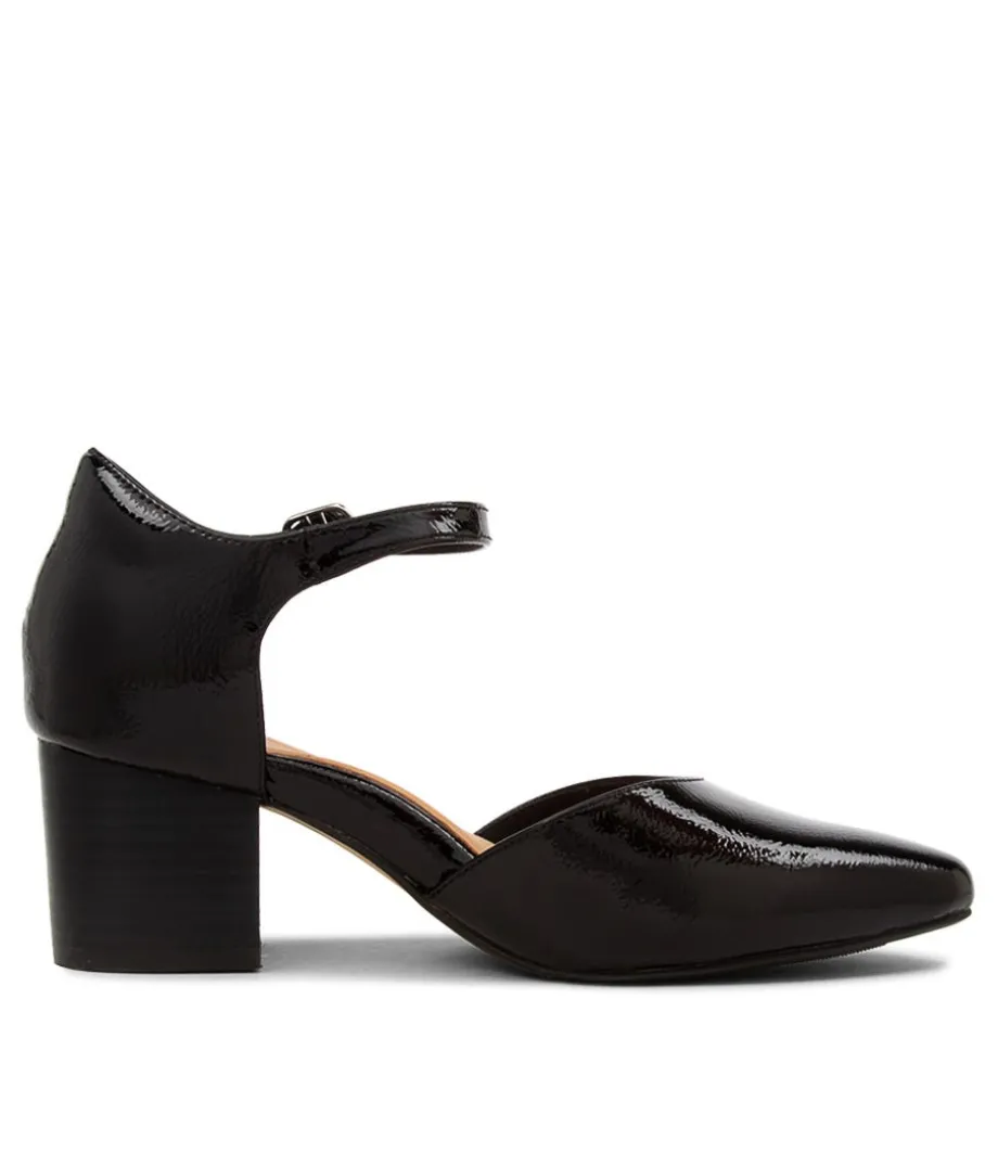 Vitor Xw Black Patent Leather Heels
