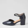 Vitor Xw Navy Patent Leather Heels