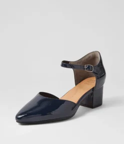 Vitor Xw Navy Patent Leather Heels