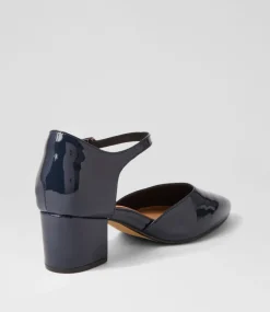 Vitor Xw Navy Patent Leather Heels