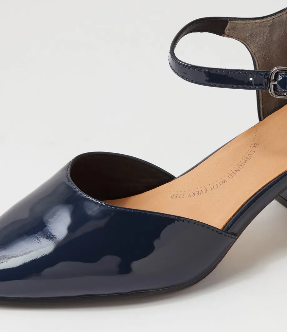 Vitor Xw Navy Patent Leather Heels