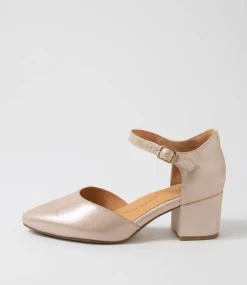 Vitor Xw Rose Shimmer Leather Heels