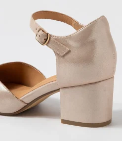 Vitor Xw Rose Shimmer Leather Heels