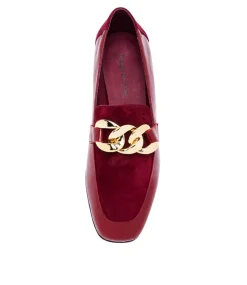 Vivandy Bordeaux Patent Leather Loafers