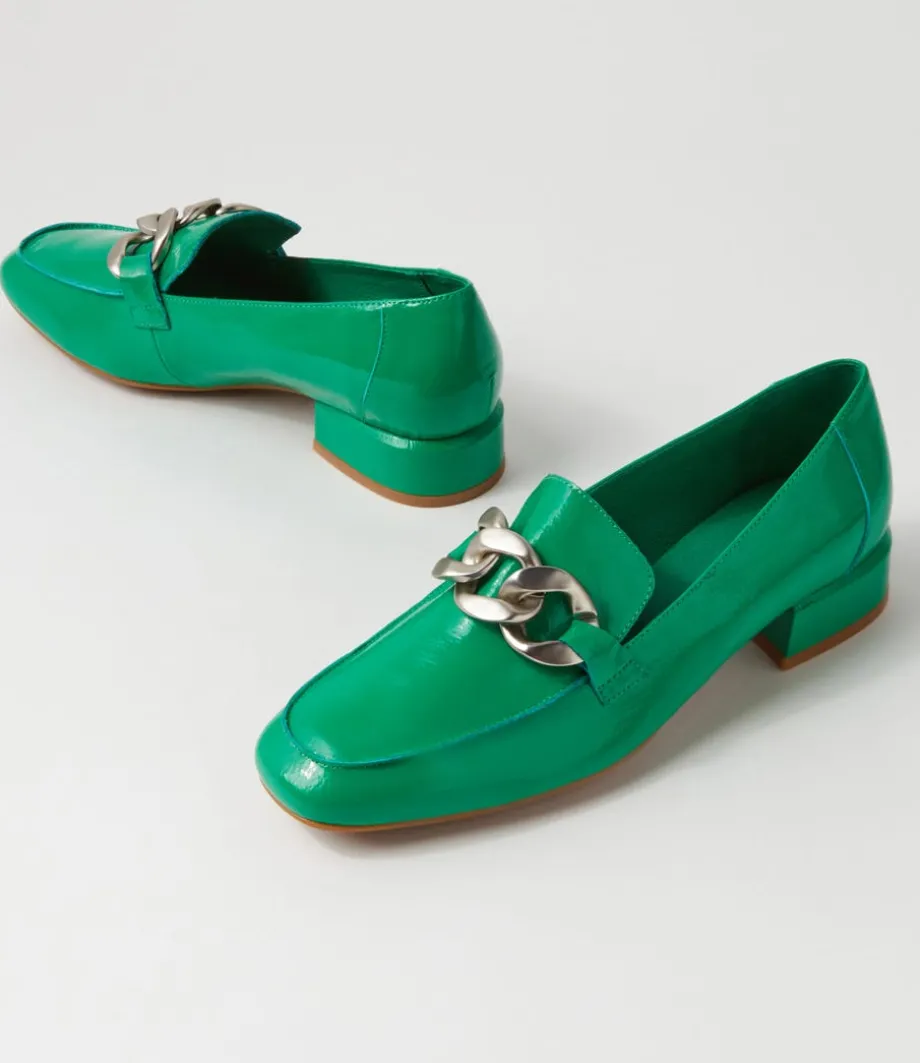 Vivandy Bright Emerald Patent Leather Heels