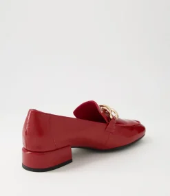 Vivandy Dark Red Patent Leather Heels