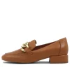 Vivandy Dark Tan Leather Heels