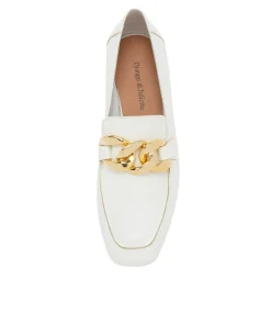 Vivandy White Shrunken Patent Heels