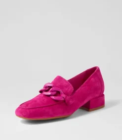 Vivek Fuchsia Suede Heels