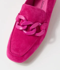 Vivek Fuchsia Suede Heels