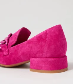 Vivek Fuchsia Suede Heels