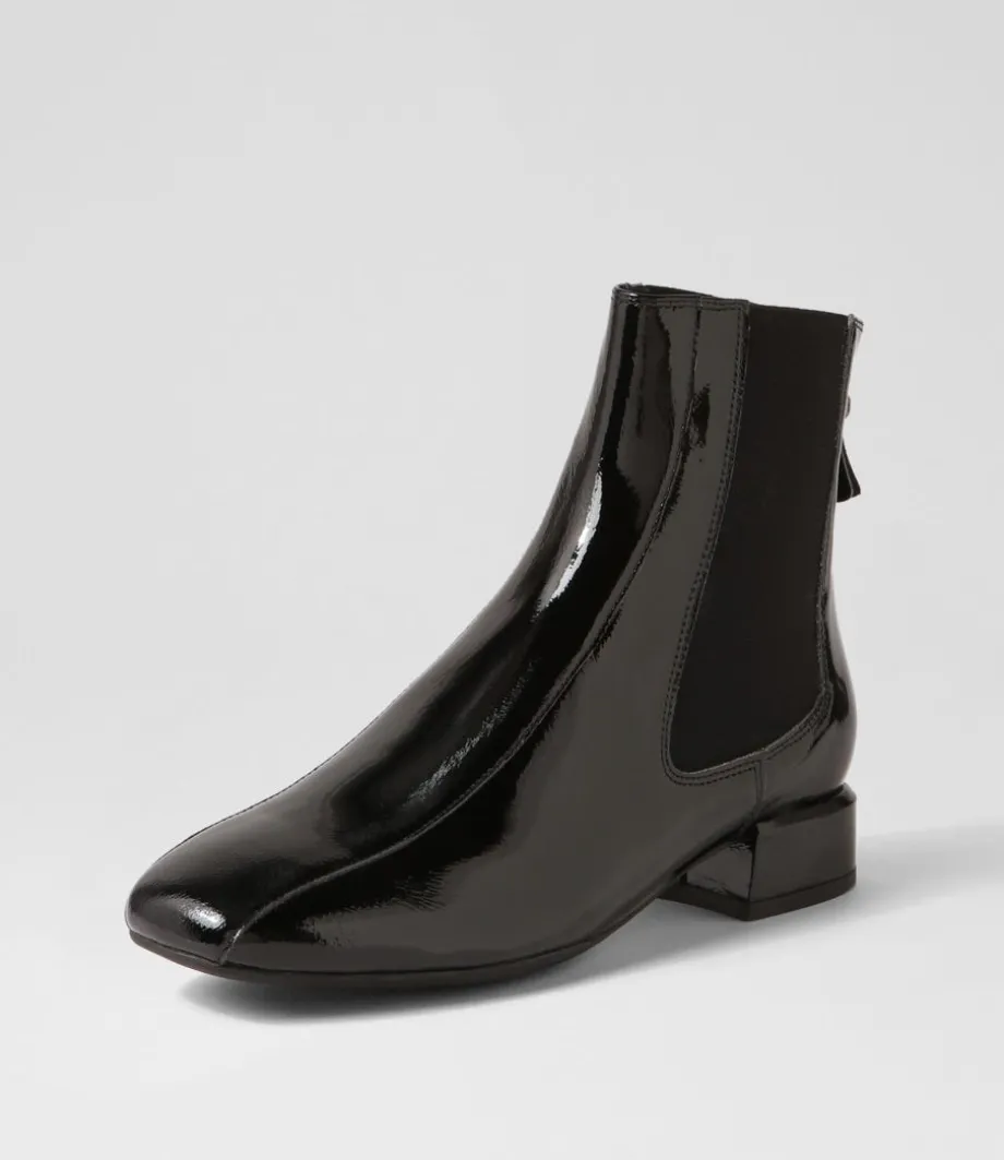 Voria Dj Black Patent Elastic