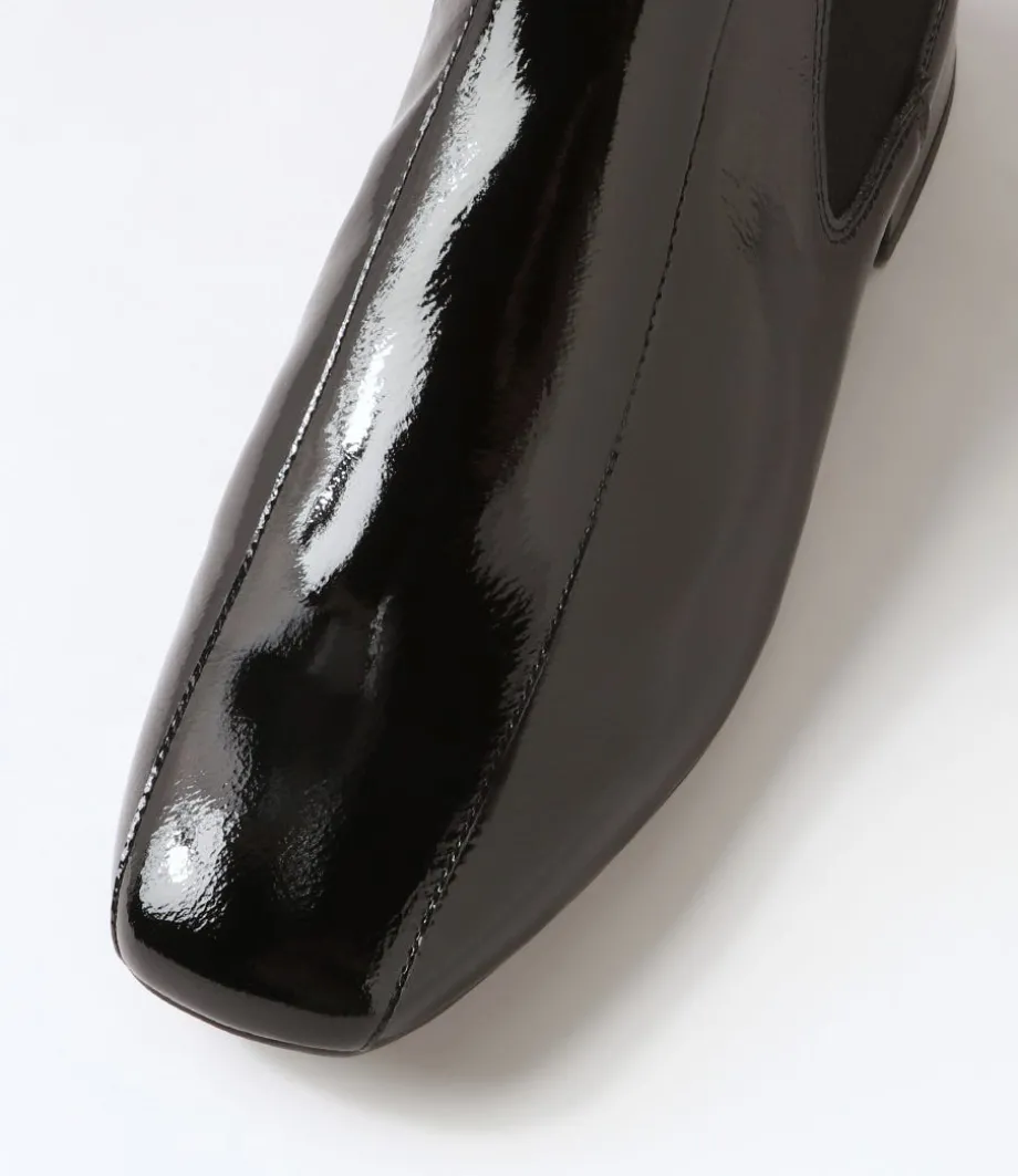Voria Dj Black Patent Elastic