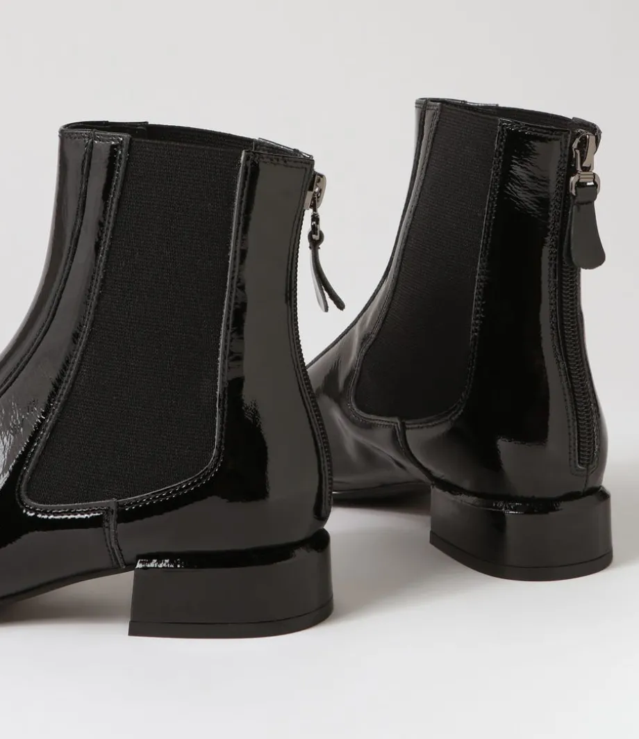 Voria Dj Black Patent Elastic