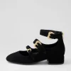 Voslo Black Suede Heels