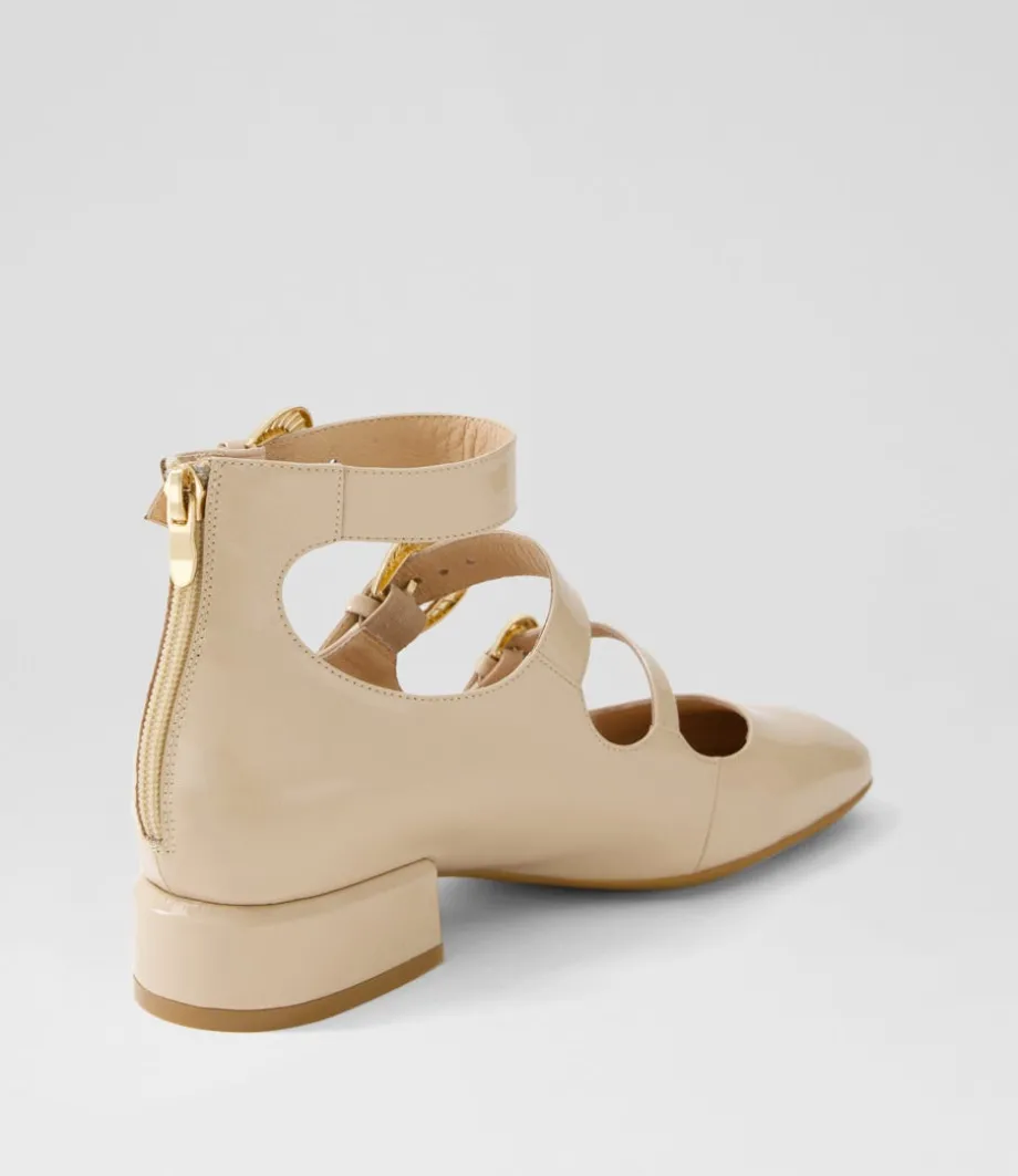 Voslo Latte Patent Leather Heels