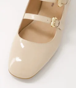 Voslo Latte Patent Leather Heels